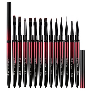 High-quality Nail Art <b>Brushes</b> 13-piece Set with Metal Pen Holder Supports Custom logo Free Samples - Product Image 1