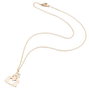 Collana con Ciondolo Iniziale a Forma di Castello per Bambini in Acciaio Inossidabile, Catena Figaro Vintage in Oro, Argento e Oro Rosa, Resistente allo Sbiadimento - Product Image 5