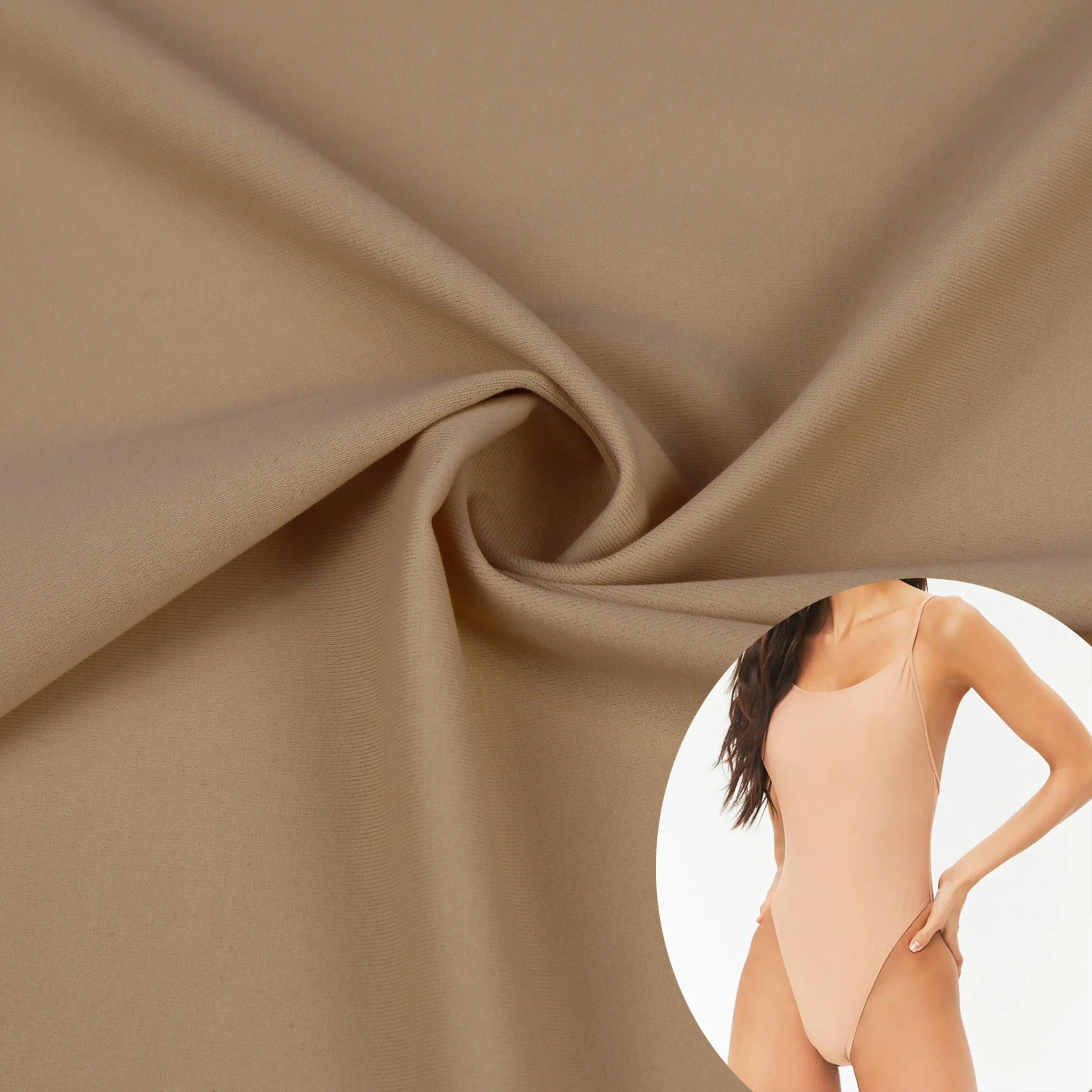 Poliamid elastan yüksek elastik triko örgü stok lot bikini kumaş için mayo