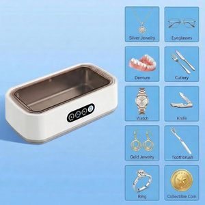 2026 New 650ml Jewelry Braces Dentures <b>Glasses</b> Ultrasonic Cleaning Touch Screen <b>Stainless</b> Steel Ultrasonic Cleaning Machine - Product Image 3