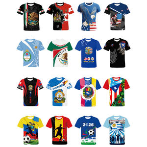 Camisetas Personalizadas para Fanáticos del Torneo de Fútbol 2026 de EE. UU., Canadá y México, <span class=keywords><strong>Jersey</strong></span> de Fútbol con Estampado de la Selección Nacional - Product Image 4