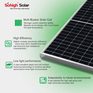 600W 610W 700W 730W 750W 800W Potencia PV Mono Single Dual Glass Bifacial Home Panneaux Solaires Panel solar para casa - Product Image 5