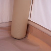 Tente de camping gonflable modulaire personnalisée pour 5 à 8 personnes, spacieuse, 12 mètres carrés, tente-cabane à colonnes d'air
