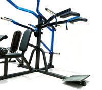 Appareil de fitness multifonctionnel commercial 3 stations pour entraînement de force à domicile