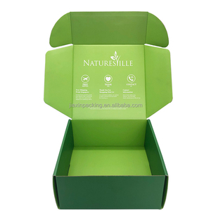 Caixa Corrugada Verde Personalizada Reciclável com Impressão de Logo, Embalagem Durável para E-commerce - Product Image 1