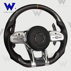 Pour Mercedes Benz W212 W463 W464 W205 W204 W207 W213 W222 W223 W211 GLA GLB <span class=keywords><strong>AMG</strong></span> GLE GLS Sport Volant De Voiture En Fiber De Carbone - Product Image 1