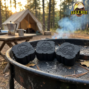 Barbecue au charbon de bois carré EAGLE NEST de qualité supérieure, durable, disponible pour l'extérieur et l'intérieur - Product Image 1