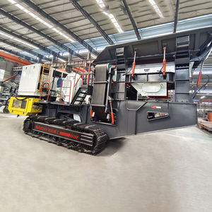 Trituradora montada en pista, trituradora de mandíbula, cono e impacto, planta trituradora de piedra, Trituradora móvil sobre orugas con pantalla vibratoria para mineral de roca - Product Image 4