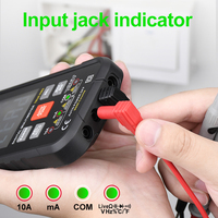 MAYILON Penguji Suhu Digital Multimeter Pintar, Penguji Otomotif Profesional NCV 1000V AC DC Hz Ohm