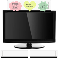 Moniteur d'ordinateur clair babillard acrylique porte-notes collantes écran moniteur côté tableau mémo pour bureau