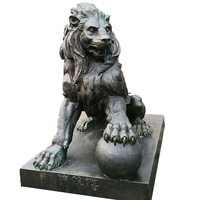 Statues chimériques étrusques en bronze Grandes petites décorations de jardin Poli Plaqué Modèles en métal imprimés personnalisés Style moderne antique