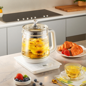 Mijoteuse Santé Transfrontalière 110V 1.8L en Verre Borosilicate avec Minuteur 24H et Maintien au Chaud 8H pour Infusions et Tisanes - Product Image 1