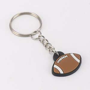 Porte-clés en PVC souple respectueux de l'environnement, design personnalisé, série de boules mignonnes de dessin animé, porte-clés - Product Image 6