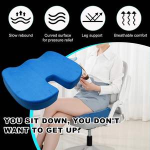 Portable U-Shaped Memory <b>Foam</b> Cushion for Office Chair and Car Gel Enhanced Tailbone Pain Relief Cushion with Washable Cover - Product Image 3