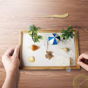 Minijardín <span class=keywords><strong>Zen</strong></span> <span class=keywords><strong>japon</strong></span>és de madera para escritorio, venta al por mayor - Product Image 5