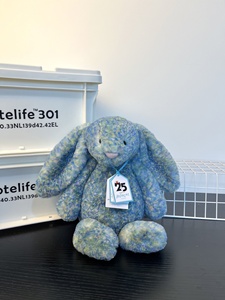 ตุ๊กตากระต่ายสไตล์โมเนต์ ขนาด 31 ซม. ป้ายทอง ขนนุ่มไล่สี ตุ๊กตากระต่ายเจลลี่แคทแบบ Bashful สูง 23 ซม. (นั่ง) - Product Image 6