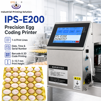 Imprimante jet d'encre thermique en ligne IPS-E200 TIJ, machine de codage à jet d'encre thermique à 6 têtes avec nettoyage automatique pour ligne de production d'œufs
