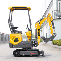 Mini-excavatrice TOROS 1 tonne, 1,2 tonne, 2 tonnes, moteur Kubota, EPA EURO 5, micro-excavatrice compacte sur chenilles pour la maison, le jardin, la ferme