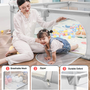 Box Recinto per Bambini Atossico con Fantasia Personalizzata, Recinzione Anticaduta per Area Gioco, Ampia Area Gioco Ecologica per Neonati - Product Image 4