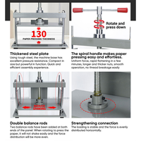 Presse à aplatir manuelle CG900F pour reliure de livres, format A3, largeur de pressage 420 mm, 1,5 tonne