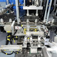 Máquina Sopladora de Botellas PET Totalmente Automática de Alta Producción, Dos Cavidades, Controlada por PLC, Componentes SMC, Motor y Rodamientos