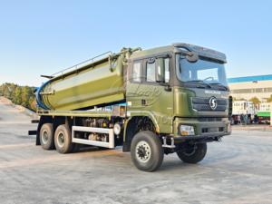 Custom green Shacman 6×6 off-road <b>vacuum</b> sewage truck for export,equipped with dual oil <b>pumps</b>,applicable for winter construction - Product Image 2