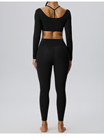 Vêtements de sport personnalisés 2 pièces, ensemble de yoga pour femmes, séchage rapide et respirant
