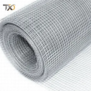 Factory Direct Sale Galvanized Farm Fence 5x5 Welded Wire Mesh Square Chicken Wire Mesh