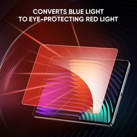 Protection d'écran en verre trempé de luxe 9H anti-lumière rouge pour tablette OnePlus Pad Go 2 3 de 11 et 12,1 pouces