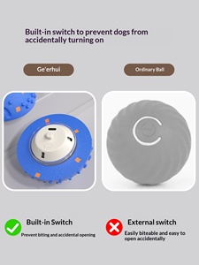 スマートで環境に優しいEPTU電動光る犬用おもちゃ、自動で跳ね回り回転する犬用ウィックドボール（大型犬用） - Product Image 4