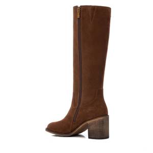 Bottines mi-hautes en cuir pour femmes Carmela, talon bloc 36 - Product Image 3
