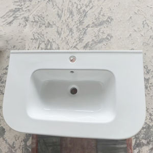 อ่างล้างหน้าแบบตั้งพื้นพร้อมตู้เก็บของ  แบบมีรูเดียวสำหรับติดตั้งก๊อกน้ำ  วัสดุหินแกรนิต  พร้อมระบบกันน้ำล้น  อ่างเซรามิก  แบบตั้งพื้น  พร้อมฉากกั้น - Product Image 6