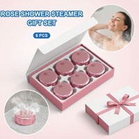 Tablette de douche artisanale à la rose, apaisante et relaxante, coffret cadeau spa pour la douche, OEM ODM 30g