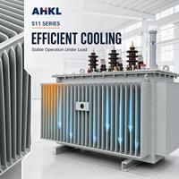 Transformateur de distribution à huile de 50 kVA à 500 kVA, 10 kV, 11 kV, 20 kV, 22 kV vers 400 V, transformateur abaisseur de tension industriel