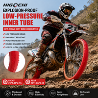 Pneu tubeless HIGOCHI pour moto, type spécial anti-crevaison basse pression, 18-21 pouces, rouge, Enduro Race tout-terrain