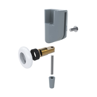 Proway Douche Porte Et Fenêtre En Plastique Coulissant Cuivre Poulie Roulettes Roulettes