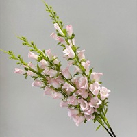Bunga Sutra Buatan Tangkai Tinggi Lily Valley Delphinium Ranting Tinggi Rangkaian Bunga Dekorasi Aula Pernikahan