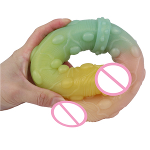 LUUK nouveau Design Double <span class=keywords><strong>gode</strong></span> Flexible doux Anal femmes <span class=keywords><strong>Gay</strong></span> lesbienne Double extrémité pénis pénis artificiel jouets sexuels - Product Image 2