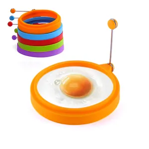 Manjia pişirme yumurta silikon kalıp ev kızartma yumurta kahvaltı yapışmaz kızarmış yumurta silikon kalıp isıya dayanıklı