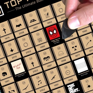 OEM top 100 film Scratch Off Poster stampa personalizzata stampata, 100 datteri personalizzati libri Anime Scratch Off Poster Bucket <span class=keywords><strong>List</strong></span> - Product Image 2