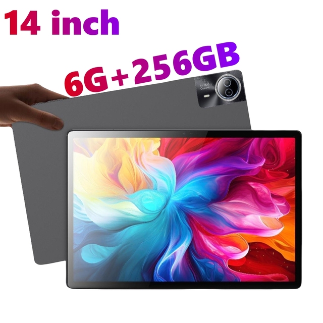14 Inch MTK Camera RAM 6G+256GB 4G WiFi Calling Tablet PC High Quality Big Screen Long Standby Android 13.0 Waterproof Drop