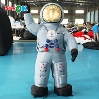 Sayok Free 3d Design Publicité Gonflables Cosmonaute Figure Grand Gonflable Spaceman Marionnette Géant Gonflable Astronaute