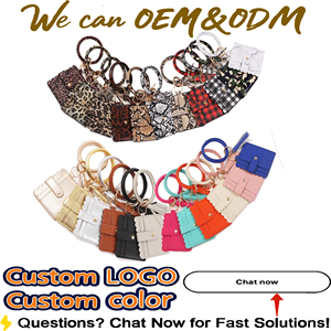 PU Portachiavi di Cuoio Del Braccialetto Delle Signore Frizione Braccialetto Panino Del Sacchetto Del Telefono Del Raccoglitore Borse - Product Image 2
