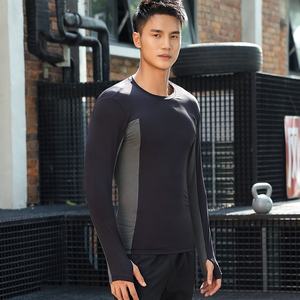 เสื้อโปโลแขนยาวมีซิปสำหรับผู้ชายเสื้อโปโลผ้าทอสีพื้นไซส์ใหญ่พิเศษแห้งเร็ว - Product Image 2