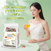 Thé de santé aux herbes chinoises : Chrysanthème, Graine de Cassia, Chèvrefeuille, Osmanthus, Sachets de thé triangulaires, Baies de Goji, Fruits séchés