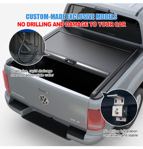 Couverture de benne de camionnette en aluminium Zolionwil, couvercle de benne rétractable rigide, couvercle de benne pour VW AMAROK - Product Image 4