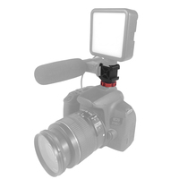 Caméra lumière LED moniteur Microphones Photo accessoire nouvel alliage d'aluminium adaptateur de montage de chaussure chaude Triple support de chaussure froide
