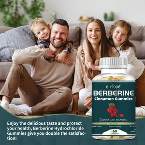 BIYODE Hot Sale Berberine Aristata Organic Healthcare Supplement Wholesale Blood Immune System Support Antit-inflammatory Gummy