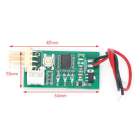 Régulateur de contrôle de température de ventilateur à quatre fils PWM 12V DC pour ventilateurs d'ordinateur de boîtier/armoire avec réduction du bruit