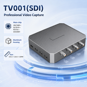 Tarjeta de Captura de Video SDI de 4 Canales USB4 Thunderbolt 3 JHL7440, Hub Cuádruple SDI a Tipo C, Salida en Bucle Dual 4K, Cadena Daisy para Transmisiones en Vivo - Product Image 1